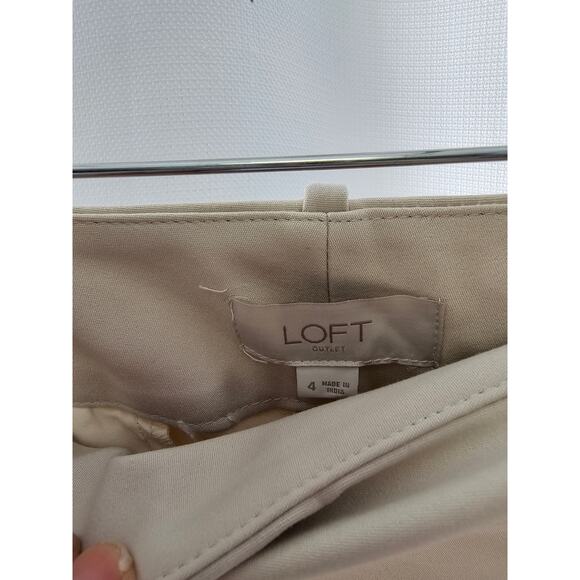 Ann taylor Loft Modern Skinny ankle Pants tan size 4 - Picture 5 of 8